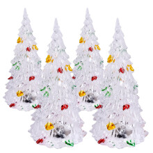 Table Tree With Lights Led Light Christmas Tree Multi 4pcs
