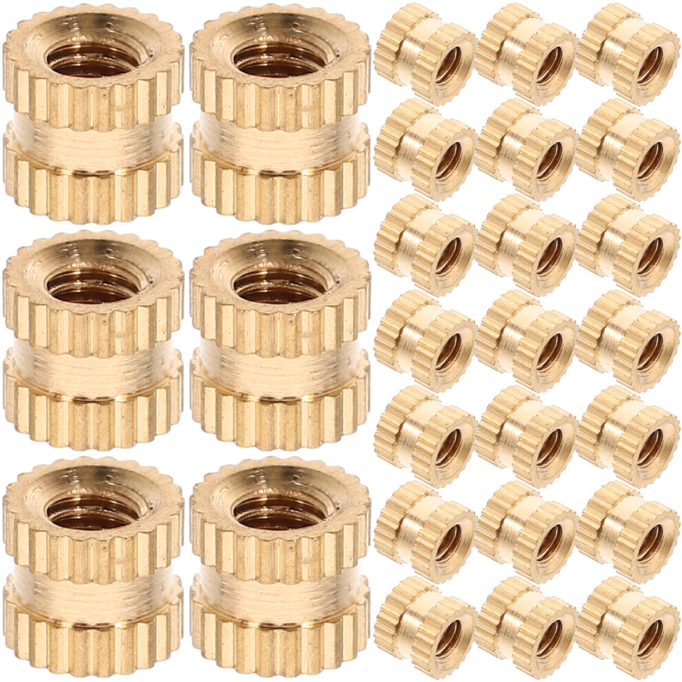 Zehuanyu 60 Pcs Artificial Rings Copper Nut 0.35x0.35x0.30cm Golden-image-OPC-PJWQNKH-NEW