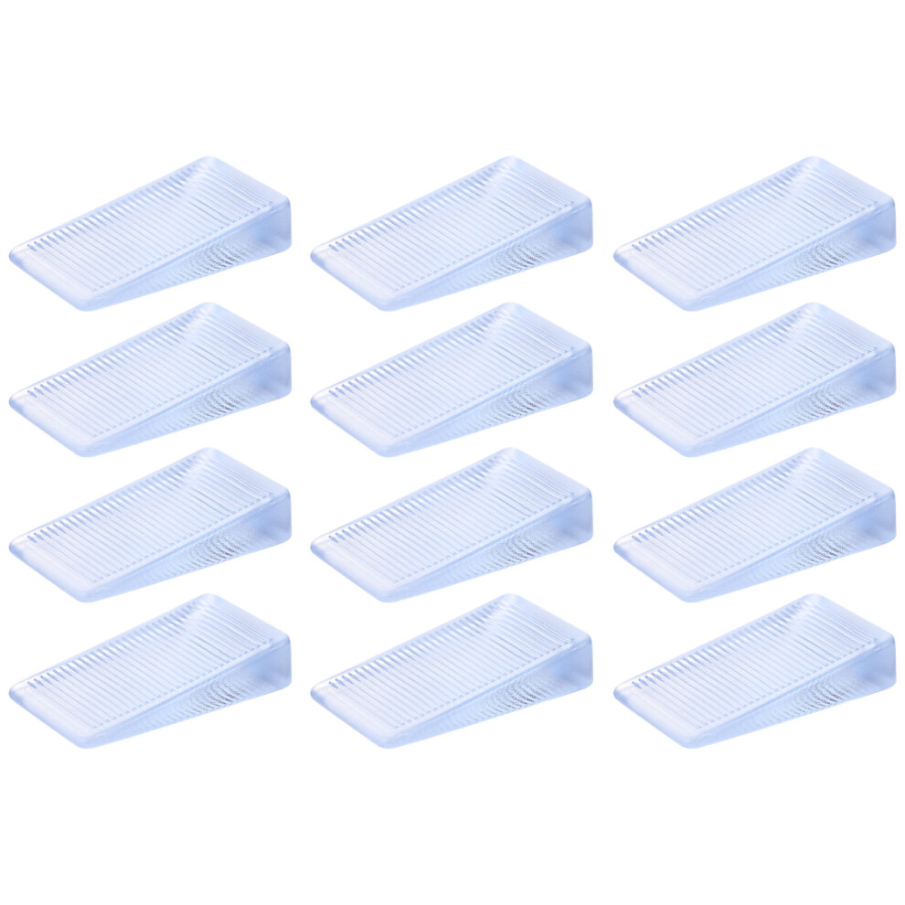 12Pcs Transparent Pvc Furniture Levelers Non-Slip Floor Shims For Home 3062665031437