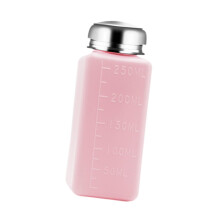 Nail Polish Remover Pump Dispenser Bottle 250ml Pink Multi-Purpose Liquid Pump Container for Nail Care