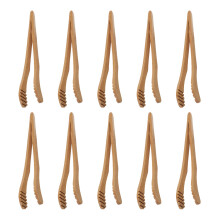 10Pcs Clips Anti-Scald Light Brown Tea Accessories