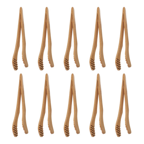 10Pcs Clips Anti-Scald Light Brown Tea Accessories