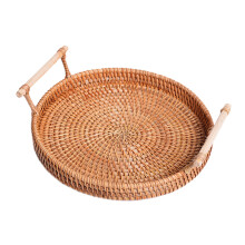 Worgeous Fruit Wicker Premium Storage Tray Round Storage Tray 22x22cm