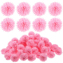 100Pcs Pe Pink Flower Aroma Diffuser for Car and Indoor Aromatherapy