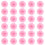 100Pcs Pe Pink Flower Aroma Diffuser for Car and Indoor Aromatherapy 9
