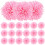 100Pcs Pe Pink Flower Aroma Diffuser for Car and Indoor Aromatherapy 4