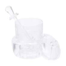 1Set Transparante Acrylic Honingpot Met Dipper En Deksel Voor Keuken