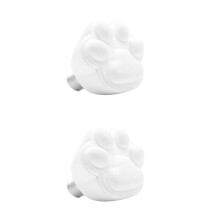 2pcs Roller Brake Head Wheel Roller Skates White Rubber