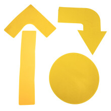4Pcs Lightweight Yellow Spot Markers Durable Composite Training Tools