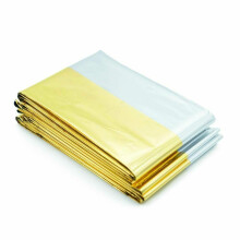 Emergency Blanket 160 x 210 cm Gold Silver First Aid Survival Thermal Blankets 10 Pack Unisex