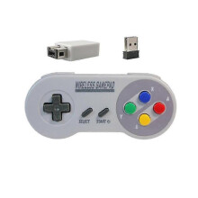Game Controller Wireless 2.4G Gamepad Joypad Joystick Compatible for SNES Mini PC Windows NS Switch