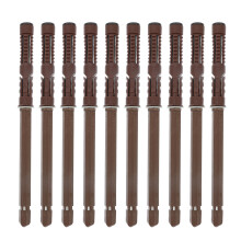 10Pcs Coffee Heavy Duty Floating Shelf Bracket Iron Wall Board Support