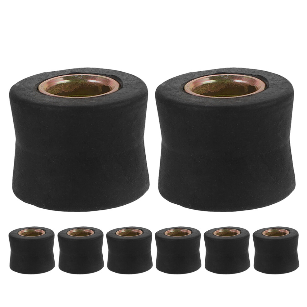 8Pcs Rubber Shock Absorption Rings For Motorcycle Buffer Cushion Black 3062675838897