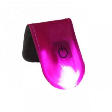 (pink) LED Magnetic Light Reflective Strobe Night Running Shoes Collar Lamp Outdoor Cycling Running Jogging LED Alarm Warning Clip