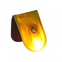 (yellow) LED Magnetic Light Reflective Strobe Night Running Shoes Collar Lamp Outdoor Cycling Running Jogging LED Alarm Warning Clip