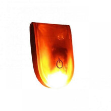 (orange) LED Magnetic Light Reflective Strobe Night Running Shoes Collar Lamp Outdoor Cycling Running Jogging LED Alarm Warning Clip