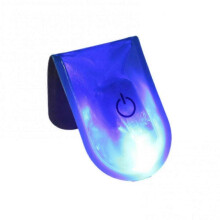 (blue) LED Magnetic Light Reflective Strobe Night Running Shoes Collar Lamp Outdoor Cycling Running Jogging LED Alarm Warning Clip