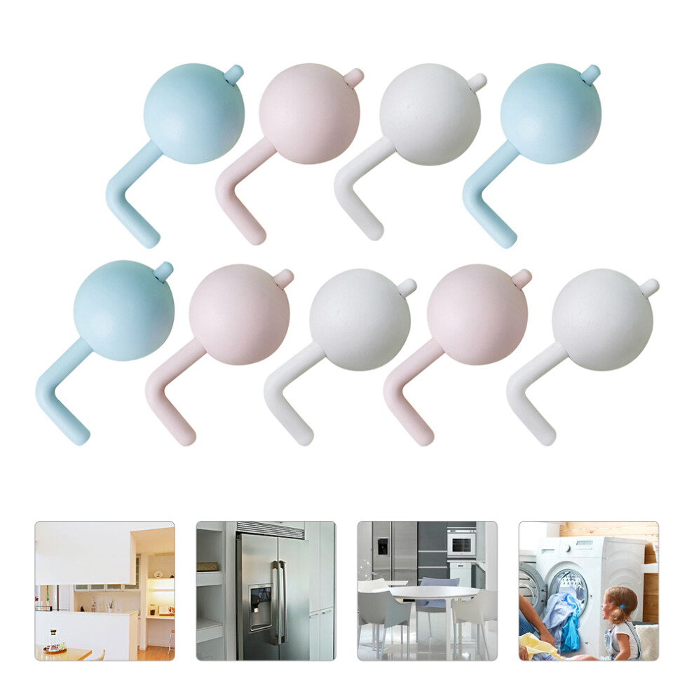 9Pcs Child Proof Cabinet Latches Abs For Home Safety Pink Vaguelly