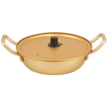 Korean Noodle Pot Aluminum Boiling Pot Golden 1set
