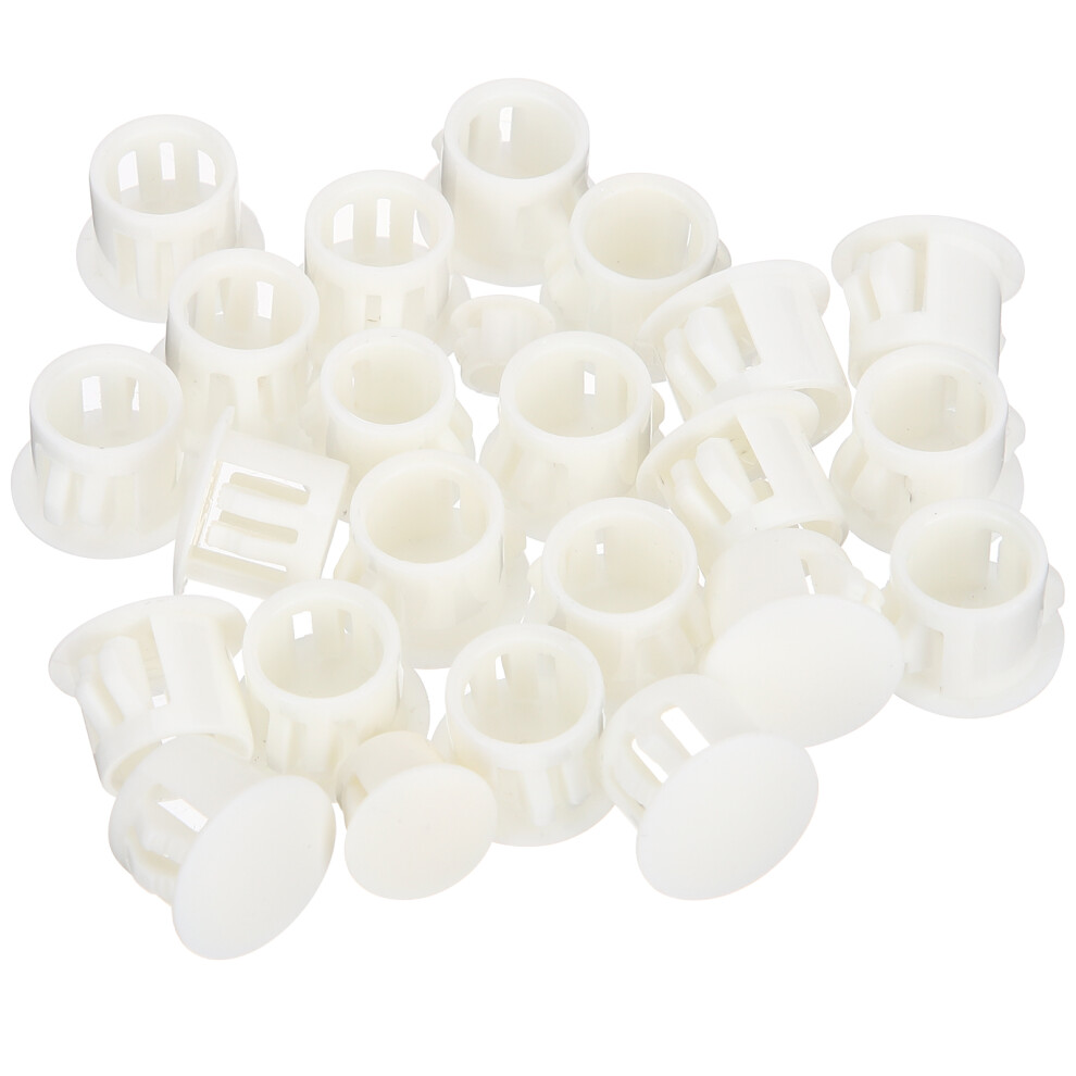 120Pcs White Plastic Hole Plugs For Furniture Screw Holes Durable Caps 3062707107397