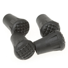 4pcs Replacement Rubber Tips for Hiking Sticks and Trekking Poles, 3cm Durable Rubber End Caps, Universal Fit