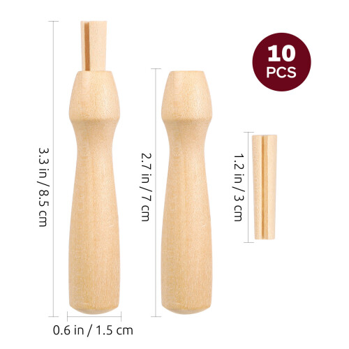 Felting Handles Wooden Handle For Wool Projects 10 Pcs 1
