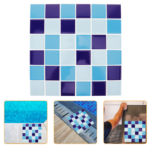 Blue Tiles Kitchen Waterproof Backsplash Tiles Ceramics 1