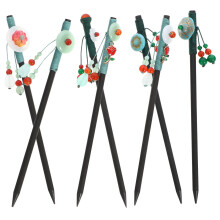7Pcs Assorted Color Hair Chopsticks Wooden Hair Bun Sticks for Women