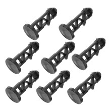 Masteelf 8 Pcs Trash Can Lid Accessories 6.50x3.20x3.20cm Black