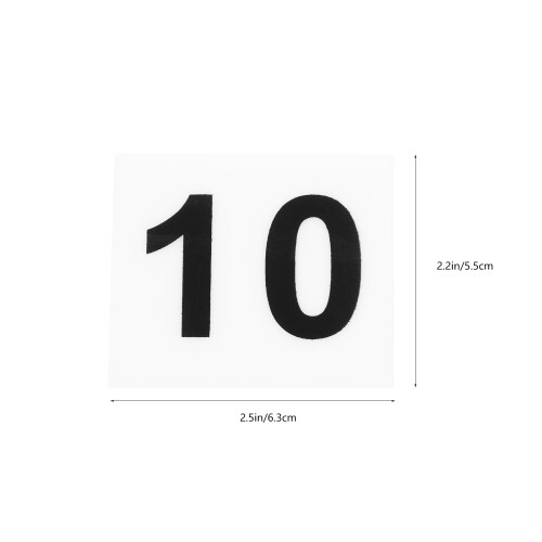 Masteelf  10 Pcs Table Number Holder Wedding Plate Tag Identifier 2