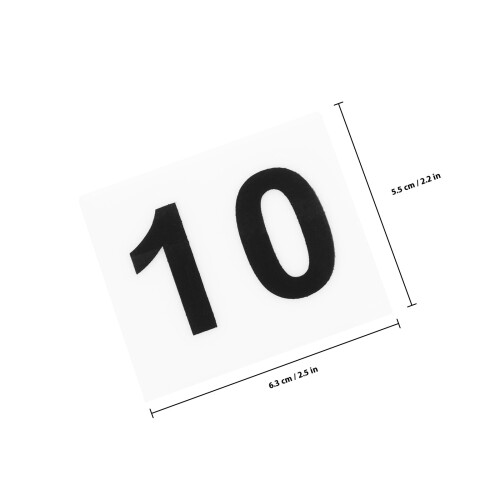 Masteelf  10 Pcs Table Number Holder Wedding Plate Tag Identifier 1