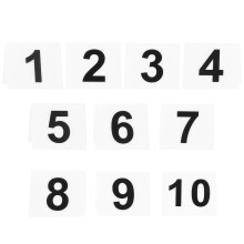 Masteelf  10 Pcs Table Number Holder Wedding Plate Tag Identifier