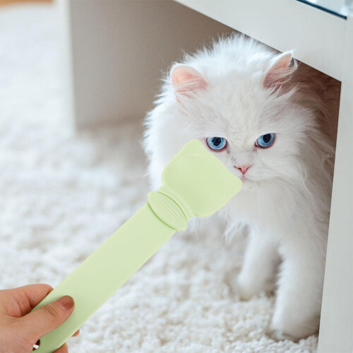 Raindrops 2set Cat Snack Spoon Abs Squeeze Feeding Tool For Pet Owners 2