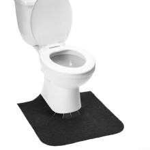 Non-Slip Toilet Mat Set, Soft Absorbent U-Shape Design, Round Toilet Training Mats, 61 x 65 cm, 6 Pieces