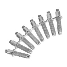 Trekking Pole Tips Replacement Accessories 8 Pack Tungsten Steel Mud Tips Compatible with Hiking and Ski Poles Silver