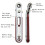 (Flat head) Multi-functional Two-way Forward and Reverse Ratchet Screwdriver Elbow Flat Head Wrench Driver Cross Slotted Screwdriver Tool 2