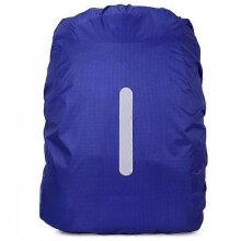 (30 - 40L, royal blue) Reflective Waterproof Backpack Rain Cover Outdoor Sport Night Cycling Safety Raincover Camping Hiking Waterproof Cover