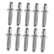 Hiking Spine Tips Pack of 10, Tungsten Steel Replacement Tips for Walking Sticks and Hiking Poles, Silver Color