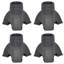 High Performance Trekking Pole Tips - 4 Sturdy Non-Slip Tips for Hiking Poles, Universal Fit, Durable Material