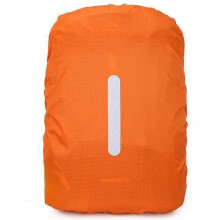 (50 - 70L, Orange) Reflective Waterproof Backpack Rain Cover Outdoor Sport Night Cycling Safety Raincover Camping Hiking Waterproof Cover