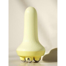 (Yellow) 360 Degree Manual Stainless Steel Massager Ball Massage Roller Body Therapy Massager for Neck Back Shoulder Face Lift Tools