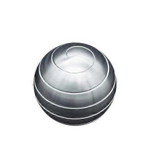 (slivery) Anti Stress Fingertip Toy Desktop Stress Relief Fidget Metal Decompression Hypnosis Rotary Gyro Toy Kinetic Round Spinning Tops