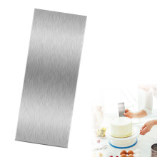 Stainless Steel Cake Scraper and Decorating Comb Set - 10 x 4 Inch Icing Spatula for Mousse and Baking DIY