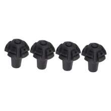 4 Non-Slip Hiking Pole Covers, Universal Protective Tips for Debris, Slippery Roads, Enhanced Stability and Grip