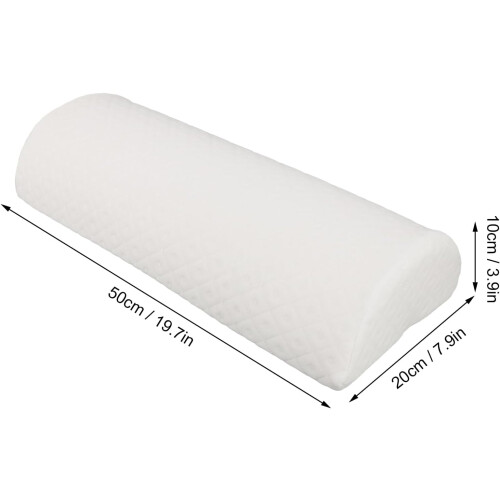 Memory Foam Knee Pillow for Side Sleepers, Ergonomic Design, Lumbar Support, Half Roll Shape, Comfortable Leg Support 1