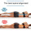 Memory Foam Knee Pillow for Side Sleepers, Ergonomic Design, Lumbar Support, Half Roll Shape, Comfortable Leg Support 3