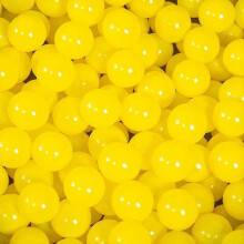 (Yellow) Ocean Ball Bobble Ball Pool Macaron Thickened Eco-Friendly Plastic Inflatable Toy
