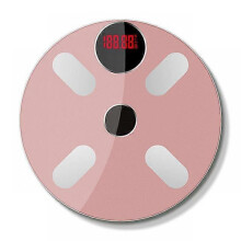 (pink) Body Fat Scale Bluetooth BMI Scale Balance Scales Smart Electronic Scale LED Digital Body Weighing Scales Bath Scale