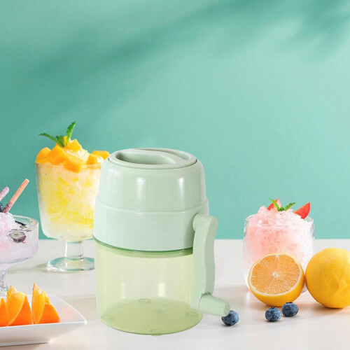 Manual Ice Crusher Machine, Compact Mini Shaved Ice Maker for Indoor Kitchen, Parties, and Camping, Lightweight and Practical 2
