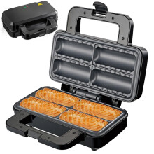 Sausage Bun Maker Egg Roll Machine with Non-Stick Plates and Control Lights for Multifunctional Breakfast Enjoyment at Home